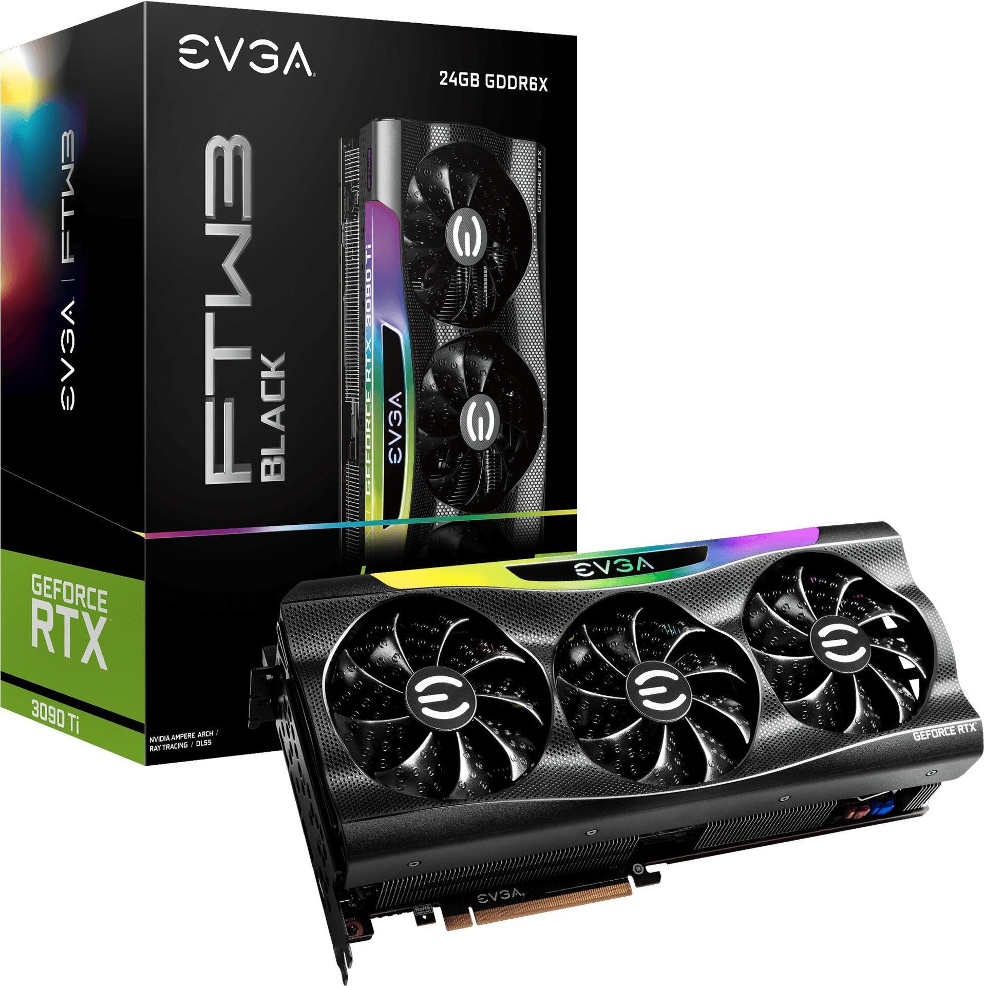 Купить EVGA GeForce RTX 3090 Ti FTW3 BLACK GAMING - Grafikkarten - GF RTX 3090 Ti - 24 GB GDDR6X - PCIe 4.0 x16 - HDMI, 3 x DisplayPort (24G-P5-4981-KR) в магазине wardena.ru