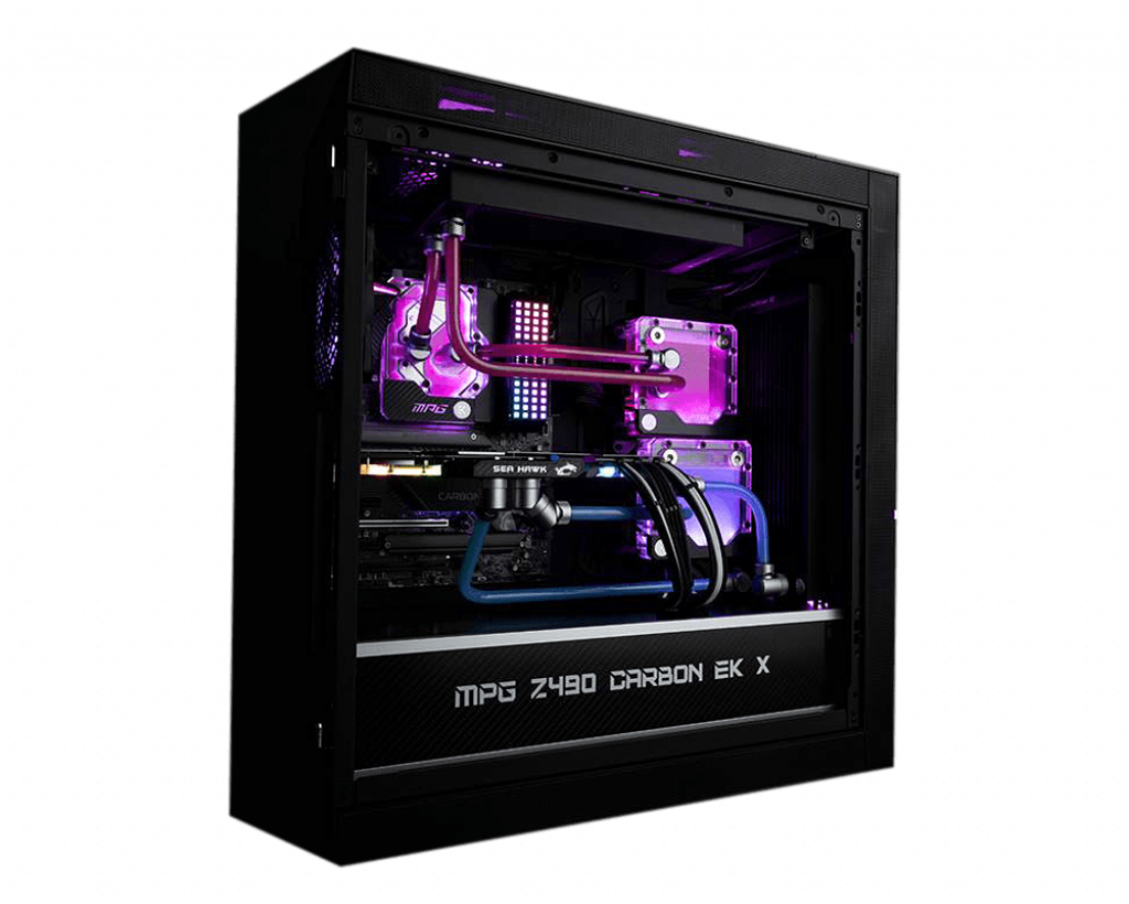 Купить MSI MPG Z490 CARBON EK X - Motherboard - ATX - LGA1200-Sockel - Z490 - USB-C Gen2, USB 3,2 Gen 1, USB 3,2 Gen 2, USB-C Gen 2x2 - 2,5 Gigabit LAN, Wi-Fi, Bluetooth - Onboard-Grafik (CPU erforderlich) - HD Audio (8-Kanal) (7C73-008R) в магазине wardena.ru