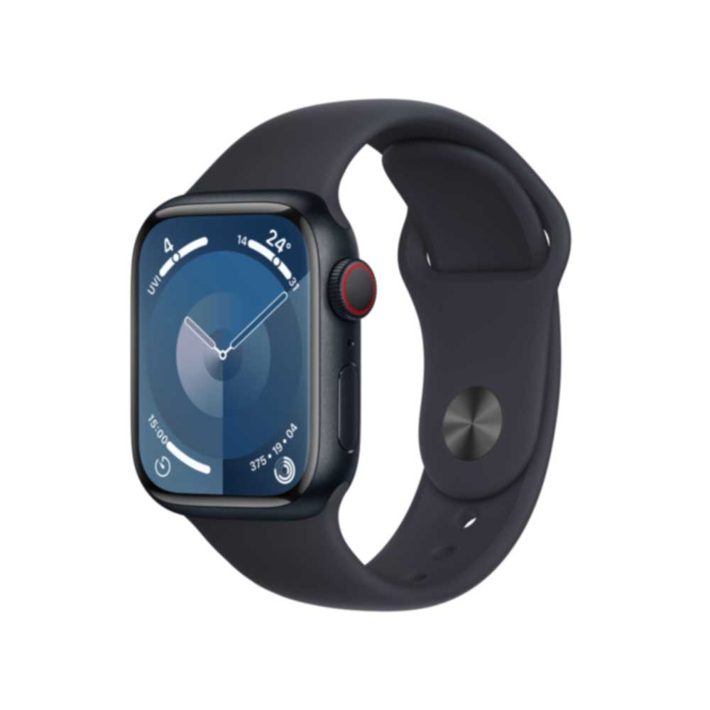 Купить APPLE Watch Series 9 GPS + Cellular 41mm Midnight Aluminium Case with Midnight Sport Band - S/M (MRHR3QF/A) в магазине wardena.ru