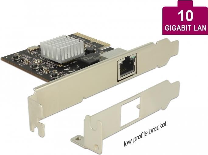 Купить DeLock PCI Express Card > 1 x 10 Gigabit LAN NBASE-T RJ45 - Netzwerkadapter - PCIe 2,0 x4 Low Profile - 10Gb Ethernet (89654) в магазине wardena.ru