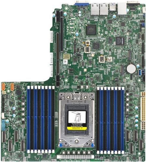 Купить SUPERMICRO H12SSW-iNR - Motherboard - Socket SP3 - USB 3.0 - 2 x Gigabit LAN - Onboard-Grafik (MBD-H12SSW-iNR-B) в магазине wardena.ru