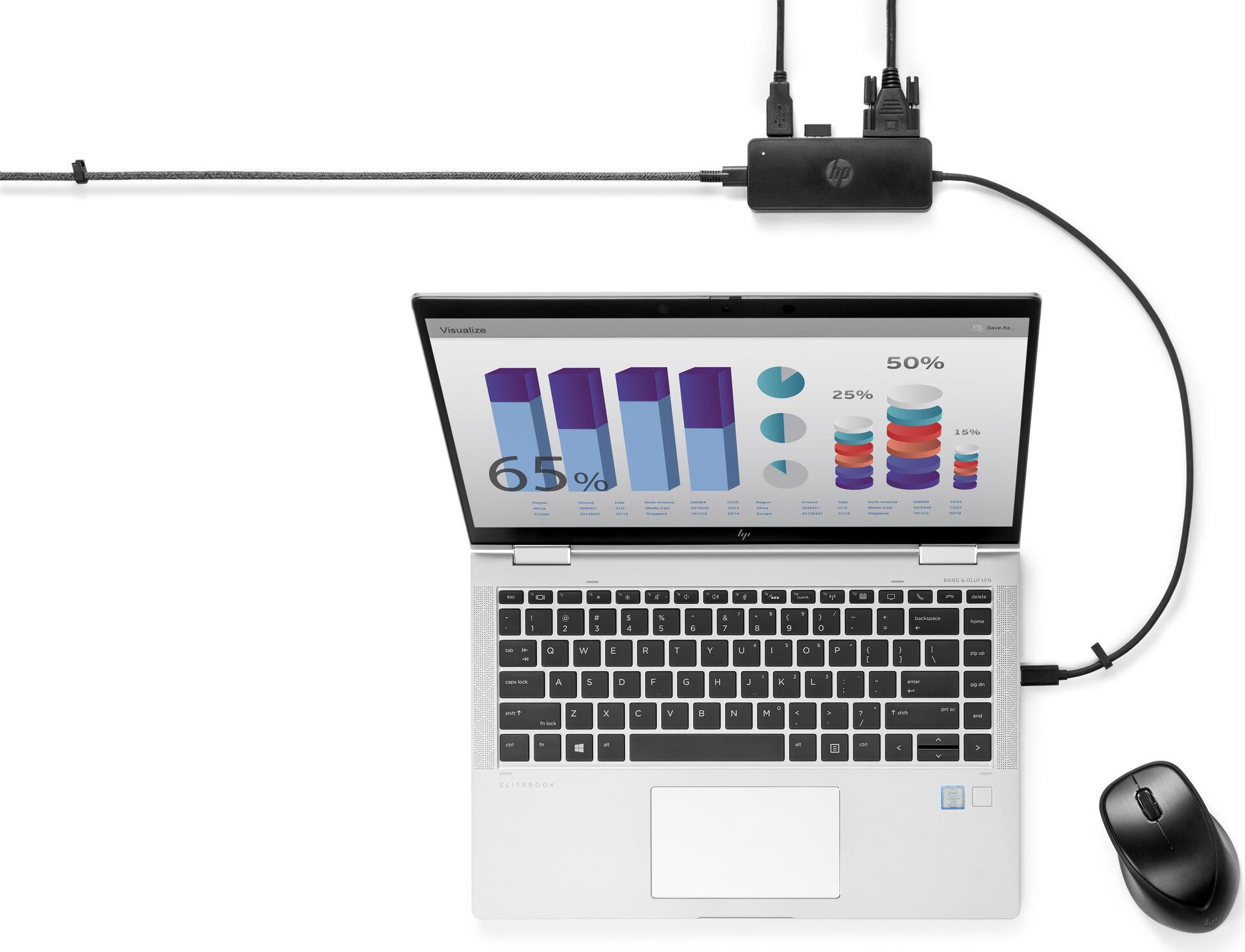 Купить HP USB-C Reisehub G2 - Verkabelt - USB 3.2 Gen 1 (3.1 Gen 1) Type-C - Schwarz - China - 107 mm - 41 mm (235N8AA) в магазине wardena.ru