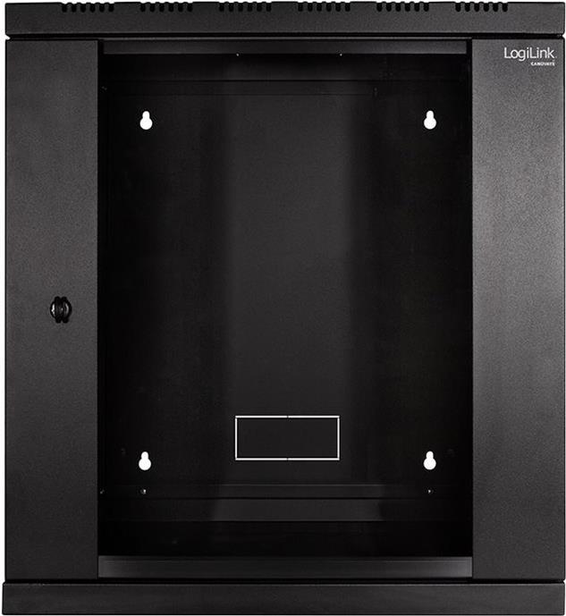 Купить LogiLink 48,30cm (19") Wandverteiler, einteilig, 21 HE, schwarz (RAL9005), 1,2 mm Stahl, Stahlrahmen, Glastür mit Zylinder- - 1 Stück (W21E66B) в магазине wardena.ru