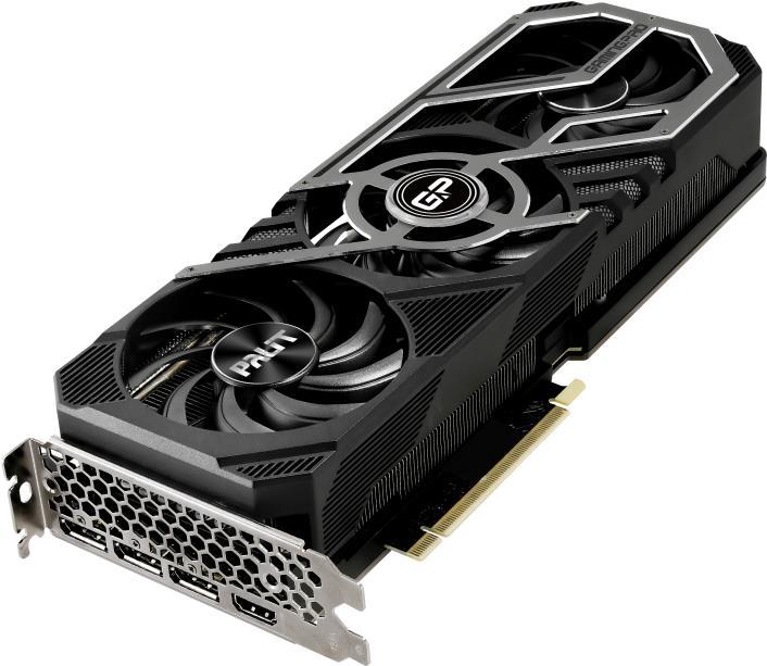 Купить Palit GeForce RTX 3090 GamingPro - Grafikkarten - GF RTX 3090 - 24GB GDDR6X - PCIe 4,0 - HDMI, 3 x DisplayPort (NED3090019SB-132BA) в магазине wardena.ru