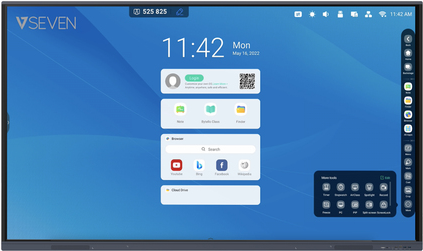 Купить V7 165,10cm (65") 4K IFP ANDROID 11 DISPLAY 4GB RAM 32GB ROM WIFI WALL MOUNT (IFP6501-V7) в магазине wardena.ru