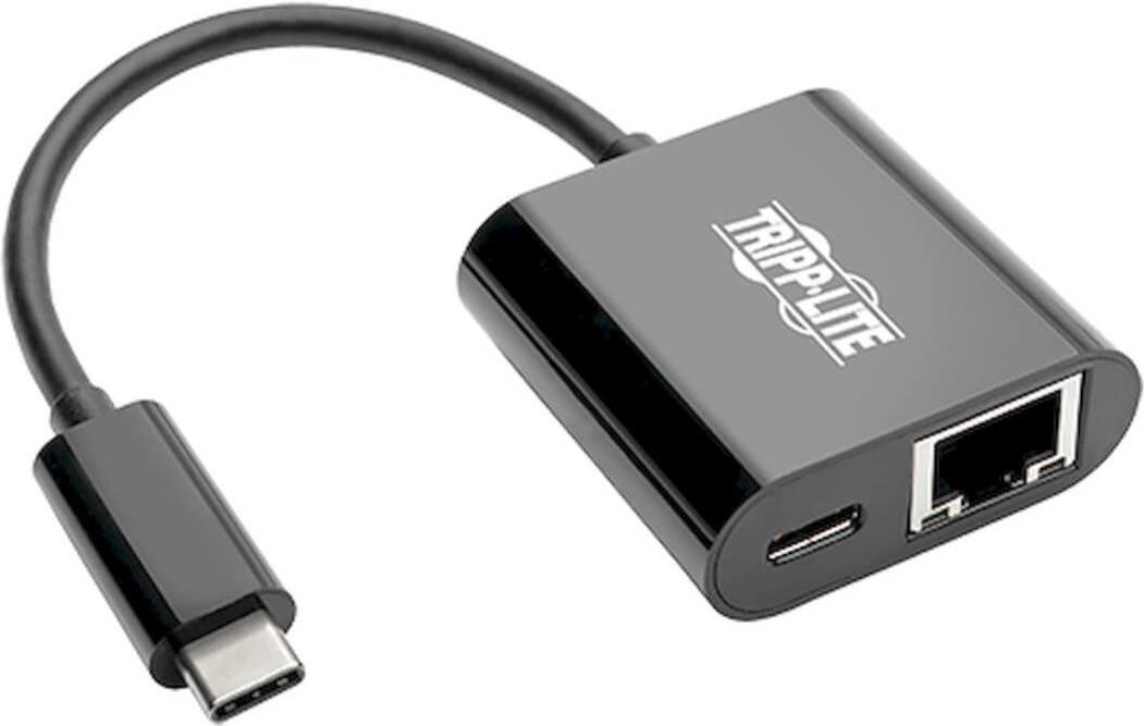 Купить Tripp Lite U436-06N-GB-C USB-C-zu-Gigabit-Netzwerkadapter mit USB-C PD-Aufladung - Thunderbolt 3 - Schwarz (U436-06N-GB-C) в магазине wardena.ru