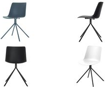 Купить 2 PAPERFLOW DN Besucherstühle schwarz (CHDNSX2.01.01) в магазине wardena.ru