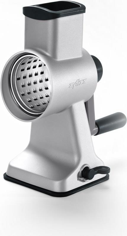 Купить Zyliss Aluminium Trommelreibe E900031 Standreibe im modernen Design. Inklusive 4 hochwertigen Edelstahl-Trommeln. Äußerst vielseitig einsetzbar zum Reiben und Schneiden. Maße: 12,5 x 9,5 x 25,5 cm (E900031) в магазине wardena.ru