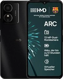 Купить HMD Arc Smartphone 64GB 16.6cm (6.52 Zoll) Schwarz Android 14 (Go Edition) Hybrid-Slot (6438409101419AM) в магазине wardena.ru