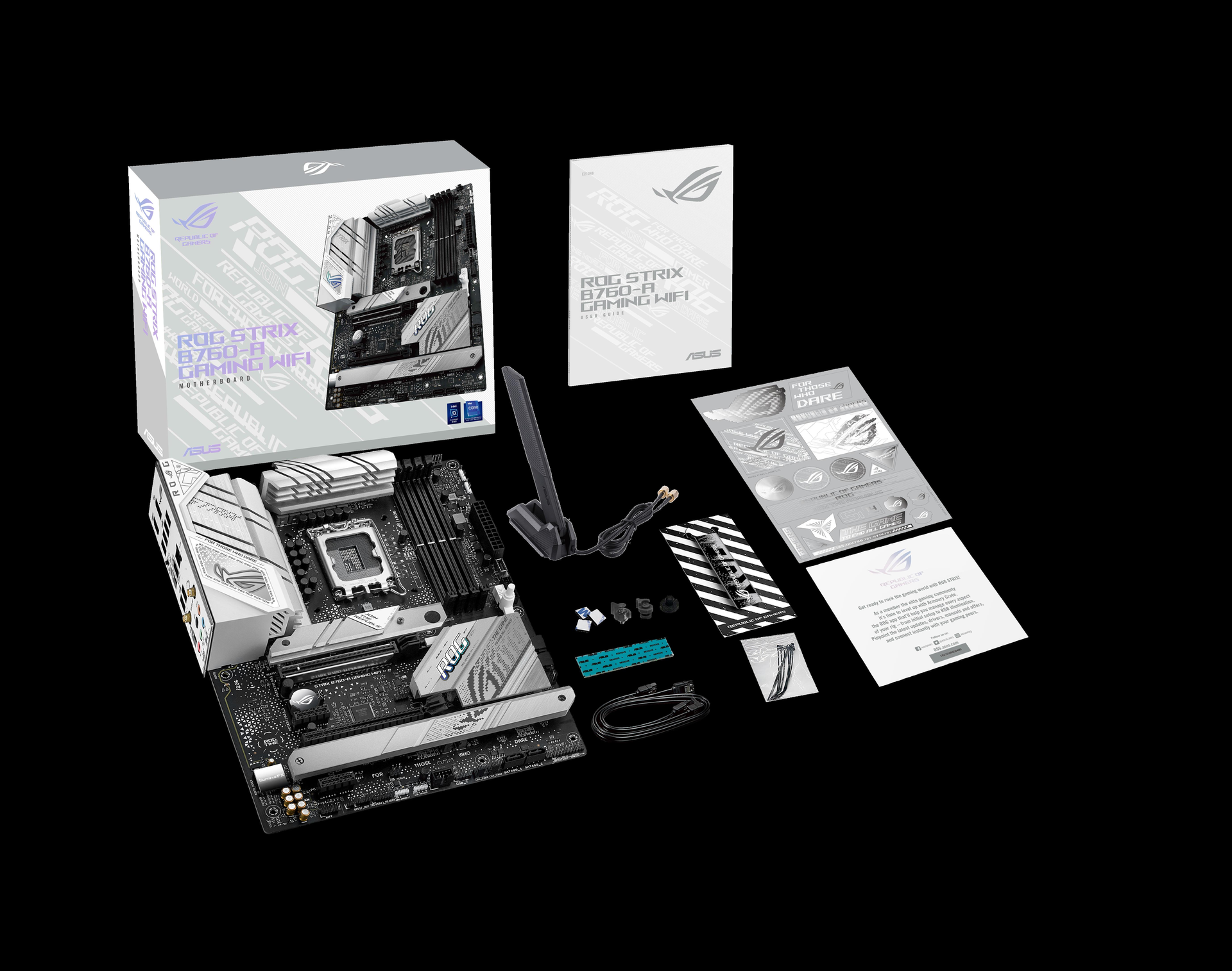 Купить ASUS ROG STRIX B760-A GAMING WIFI - Intel - LGA 1700 - Intel® Celeron® - Intel® Pentium® Gold - Intel® Core™ i3 - Intel® Core™ i5 - Intel® Core™... - LGA 1700 - DDR5-SDRAM - 192 GB (90MB1EP0-M1EAY0) в магазине wardena.ru