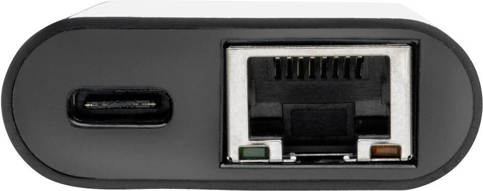 Купить Tripp Lite U436-06N-GB-C USB-C-zu-Gigabit-Netzwerkadapter mit USB-C PD-Aufladung - Thunderbolt 3 - Schwarz (U436-06N-GB-C) в магазине wardena.ru