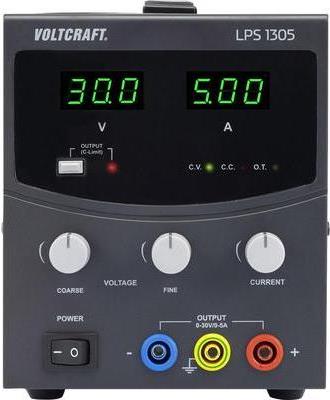 Купить VOLTCRAFT Labornetzgerät, einstellbar LPS1305 0 - 30 V/DC 0 - 5 A 150 W Anzahl Ausgänge 1 x (LPS1305) в магазине wardena.ru