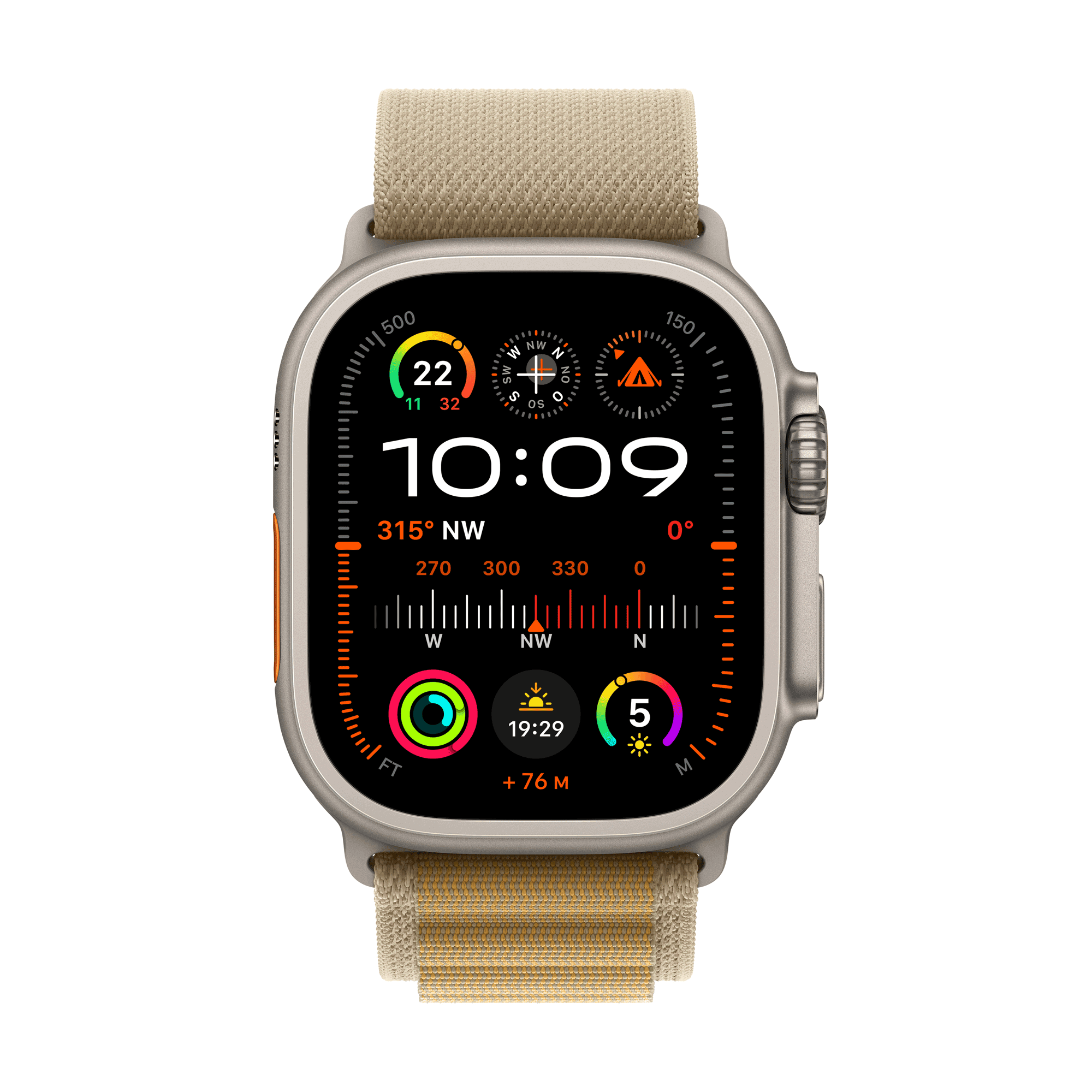 Купить Apple Watch Ultra 2 GPS + Cellular 49mm Natural Titanium Case mit Tan Alpine Band - Large (MX4H3FD/A) в магазине wardena.ru