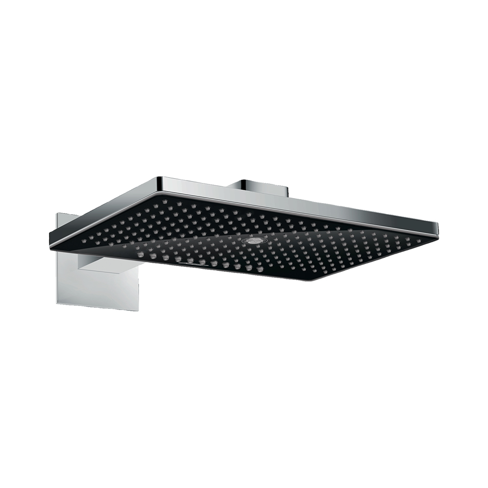 Купить Hansgrohe Rainmaker Select Верхний душ 460 3jet с держателем хром-черный матовый 24007600 в магазине wardena.ru