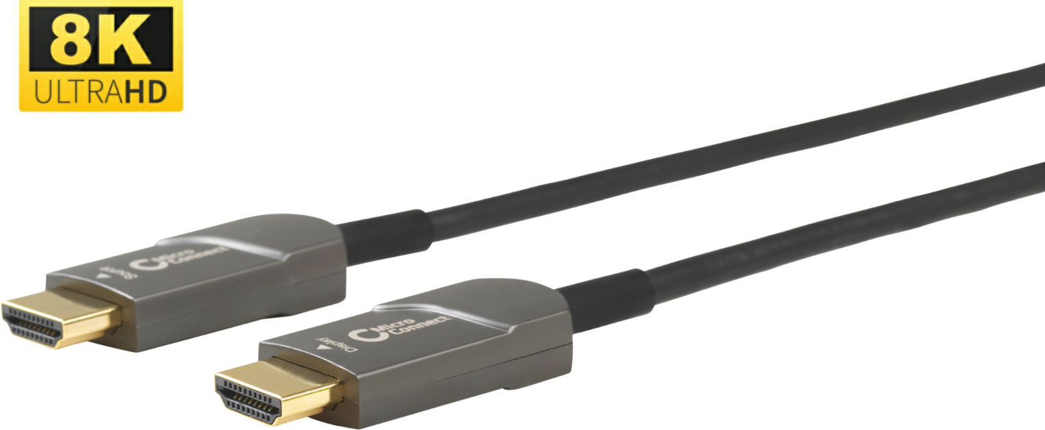 Купить MicroConnect Premium - HDMI-Kabel mit Ethernet - HDMI männlich zu HDMI männlich - 30,0m - Hybrid Kupfer/Kohlefaser - Schwarz - HAOC-Kabel (Hybrid Active Optical Cable), Dolby TrueHD-Unterstützung, unterstützt 8K 120 Hz ( (HDM191930V2.1OP) в магазине wardena.ru