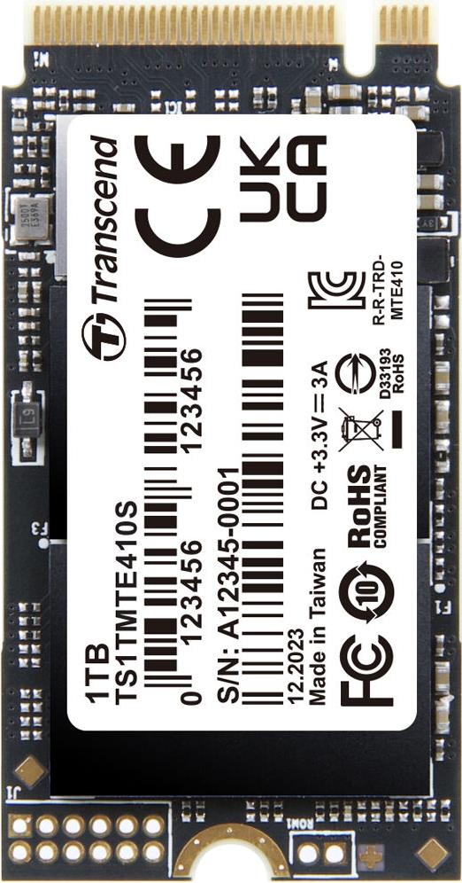 Купить Transcend PCIe SSD 410S M.2 1 TB PCI Express 4.0 NVMe 3D NAND (TS1TMTE410S) в магазине wardena.ru