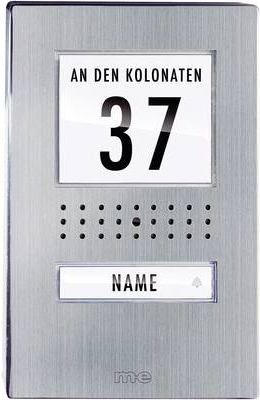Купить M-E MODERN-ELECTRONICS Video-Türsprechanlage Kabelgebunden Außeneinheit VDV 510.1 EG 1 Familienhaus (VDV 510.1 EG) в магазине wardena.ru