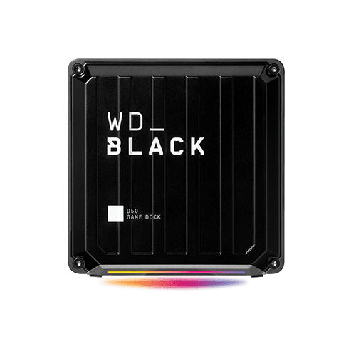 Купить WD_BLACK D50 Game Dock WDBA3U0020BBK - Dockingstation - Thunderbolt 3 - DP, Thunderbolt - HDD: 2 TB - GigE - EMEA (WDBA3U0020BBK-EESN) в магазине wardena.ru