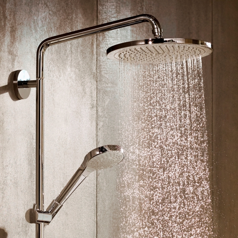 Купить Hansgrohe Croma Select S Showerpipe 280 1jet EcoSmart 9 л/мин с термостатом хром 26794000 в магазине wardena.ru