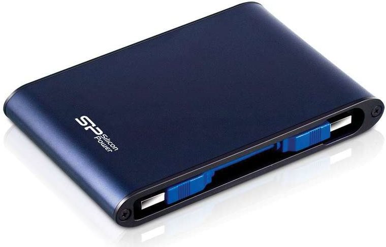 Купить SILICON POWER Armor A80 - Festplatte - 1TB - extern (tragbar) - 6,4 cm (2.5") - USB3.0 - Blau (SP010TBPHDA80S3B) в магазине wardena.ru