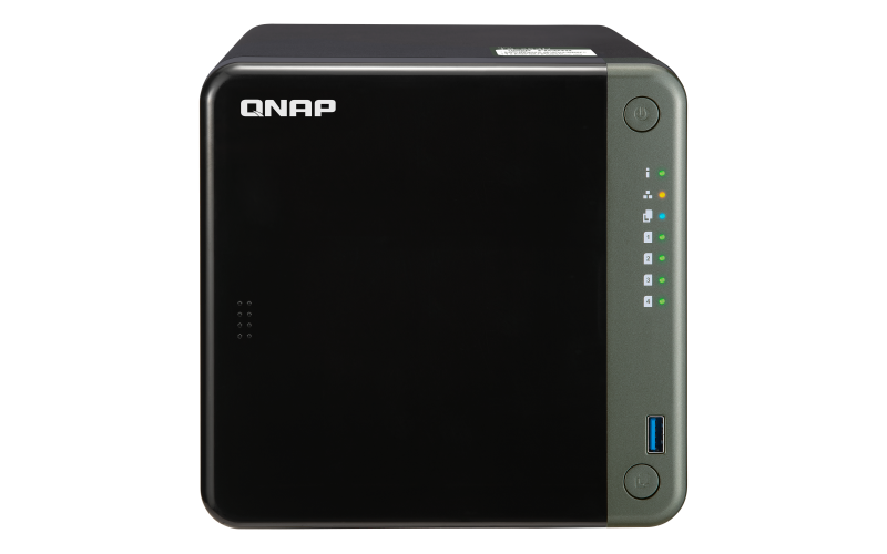 Купить QNAP TS-453D NAS Tower Eingebauter Ethernet-Anschluss Schwarz J4125 (TS-453D-8G/16TBVN) в магазине wardena.ru