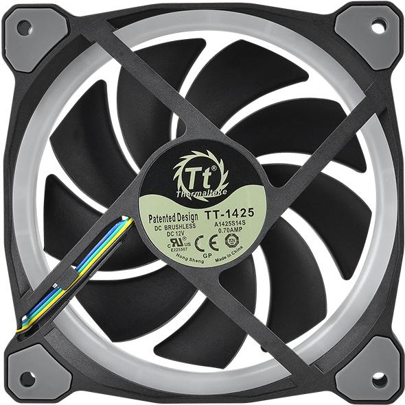 Купить Thermaltake Riing PLUS 14 LED RGB Radiator Fan TT Premium Edition - Gehäuselüfter - 140 mm (Packung mit 3) (CL-F056-PL14SW-A) в магазине wardena.ru