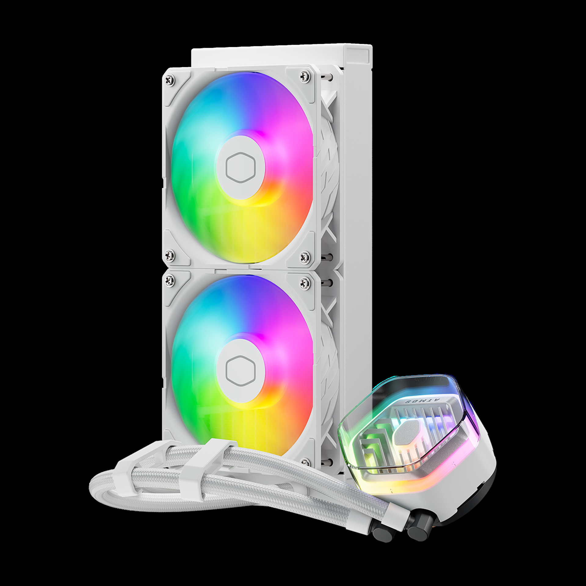 Купить Cooler Master MasterLiquid 240 ATMOS White Prozessor Flüssigkeitskühlung 12 cm Weiß 1 Stück(e) (MLX-D24M-A25PZ-RW) в магазине wardena.ru