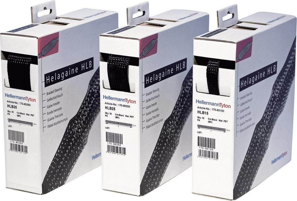 Купить Hellermann Tyton 170-80250 - Schwarz - Polyester - -50 - 150 °C - ELV compiliant - 3 cm - 10 m (170-80250) в магазине wardena.ru