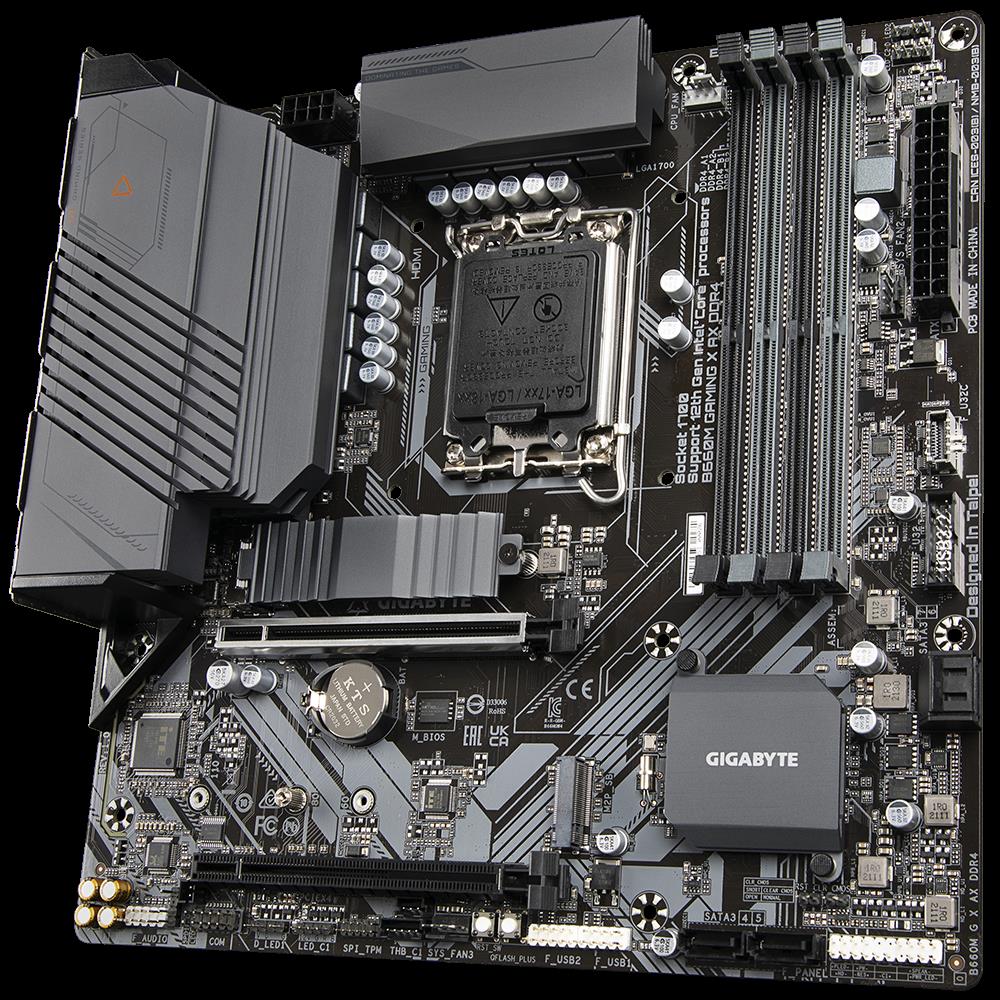 Купить Gigabyte B660M GAMING X AX DDR4 - 1.X - Motherboard - micro ATX - LGA1700-Sockel - B660 Chipsatz - USB-C Gen2, USB 3.2 Gen 1 - 2.5 Gigabit LAN, Wi-Fi, Bluetooth - Onboard-Grafik (CPU erforderlich) - HD Audio (8-Kanal) (B660M G X AX DDR4) в магазине wardena.ru