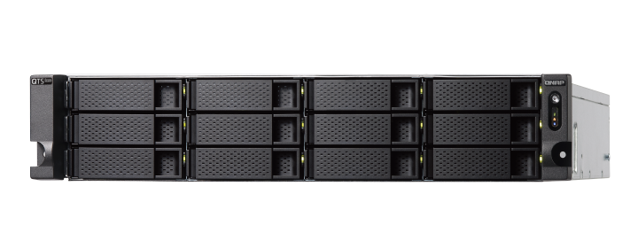 Купить QNAP TS-h1277XU-RP 3700X Eingebauter Ethernet-Anschluss Rack (2U) Schwarz - Grau NAS (TS-H1277XU-RP-3700X-128G) в магазине wardena.ru