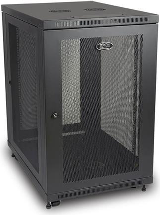 Купить Eaton PowerWare Tripp Lite 18U Rack Enclosure Server Cabinet 83,80cm (33") Deep w/ Doors & Sides - Schrank Netzwerkschrank - Schwarz - 18U - 48.3 cm (19") (SR18UB) в магазине wardena.ru