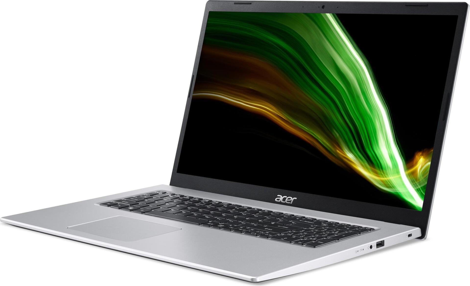 Купить Acer Aspire 3 A317-33 - Pentium Silver N6000 / 1.1 GHz - Win 11 Home - UHD Graphics - 8 GB RAM - 256 GB SSD - 43.94 cm (17.3") IPS 1920 x 1080 (Full HD) - Wi-Fi 5 - Reines Silber - kbd: Deutsch (NX.A6TEV.020) в магазине wardena.ru