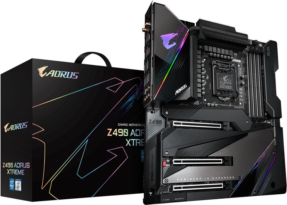 Купить Gigabyte Z490 AORUS XTREME - 1.X - Motherboard - E-ATX - LGA1200-Sockel - Z490 Chipsatz - USB-C Gen2, USB 3.2 Gen 1, USB 3.2 Gen 2 - 10 Gigabit LAN, 2.5 Gigabit LAN, Wi-Fi, Bluetooth - Onboard-Grafik (CPU erforderlich) - в магазине wardena.ru