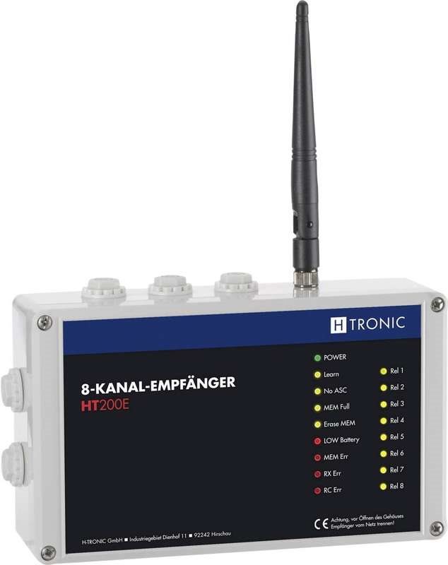 Купить H-Tronic 8-Kanal-Empfänger HT200E 1618250 1618250 Funkfrequenz 868,35 MHz, 869,05 MHz, 369,55 MHz Reichweite max. (im F (1618250) в магазине wardena.ru