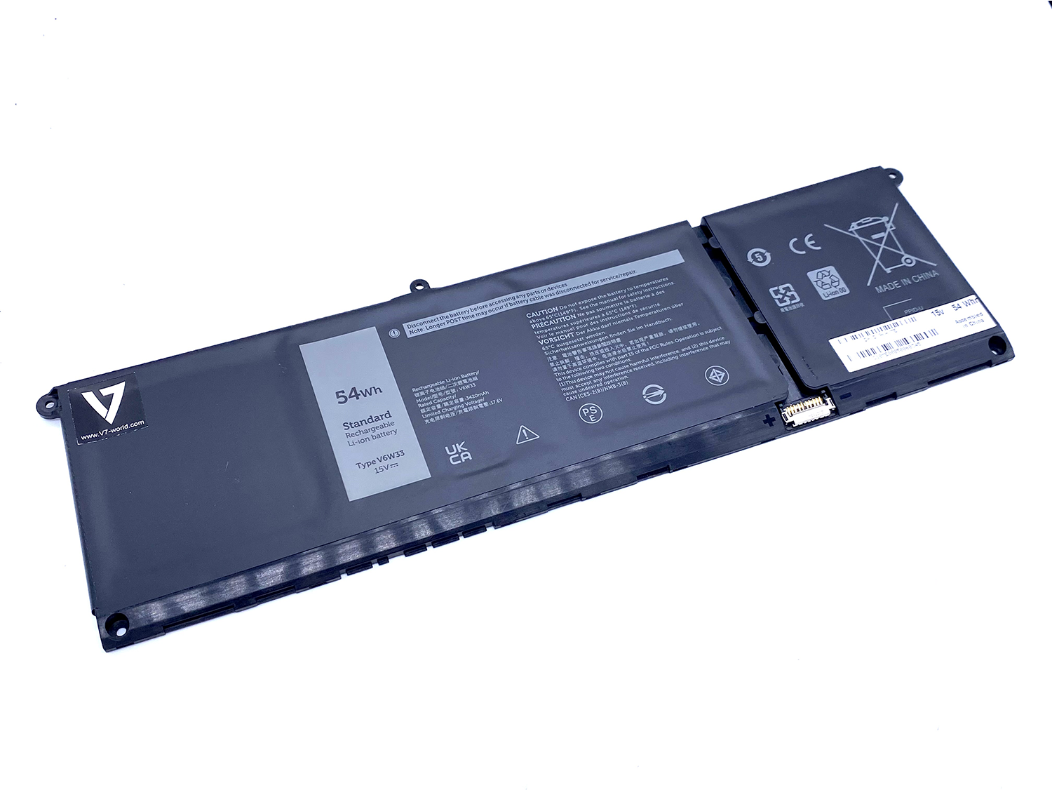 Купить V7 - Laptop-Batterie - Li-Ion - 3420 mAh - 54 Wh - für Dell Inspiron 5410 2-in-1, 5415, 5515, 7415 2-in-1, Latitude 3420, 3520, Vostro 5510 (D-XDY9K-V7E) в магазине wardena.ru