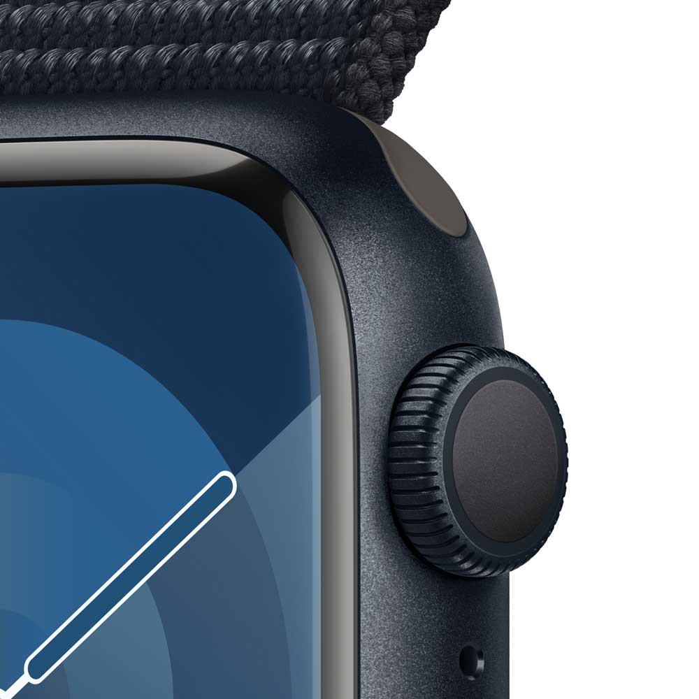 Купить APPLE Watch Series 9 GPS 41mm Midnight Aluminium Case with Midnight Sport Loop (MR8Y3QF/A) в магазине wardena.ru