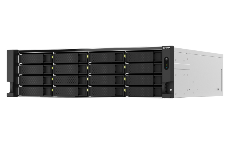 Купить QNAP TS-H2287XU-RP - NAS-Server - 22 Schächte - Rack - einbaufähig - SATA 6Gb/s - RAID 0, 1, 5, 6, 10, 50, JBOD, 60 - RAM 32 GB - 2.5 Gigabit Ethernet / 10 Gigabit Ethernet - iSCSI Support - 3U (TS-H2287XU-RP-E2336-32G) в магазине wardena.ru