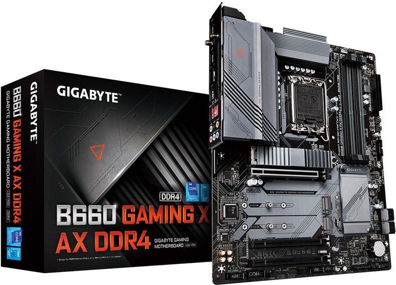 Купить Gigabyte B660 GAMING X AX DDR4 - Intel - LGA 1700 - Intel® Celeron® - Intel® Core™ i3 - Intel Core i5 - Intel Core i7 - Intel Core i9 - Intel® Pentium® - DDR4-SDRAM - 128 GB - DIMM (B660 GAMING X AX DDR4) в магазине wardena.ru