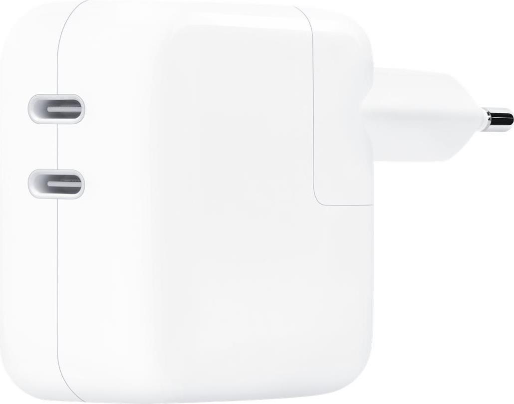 Купить Apple 35W Dual USB-C Port Power Adapter - Netzteil - 35 Watt - Ausgangsanschlüsse: 2 - für 10.2"  iPad, 10.9"  iPad Air, AirPods Max, AirPods Pro, iPhone 11, 12, 13, SE (MNWP3ZM/A) в магазине wardena.ru