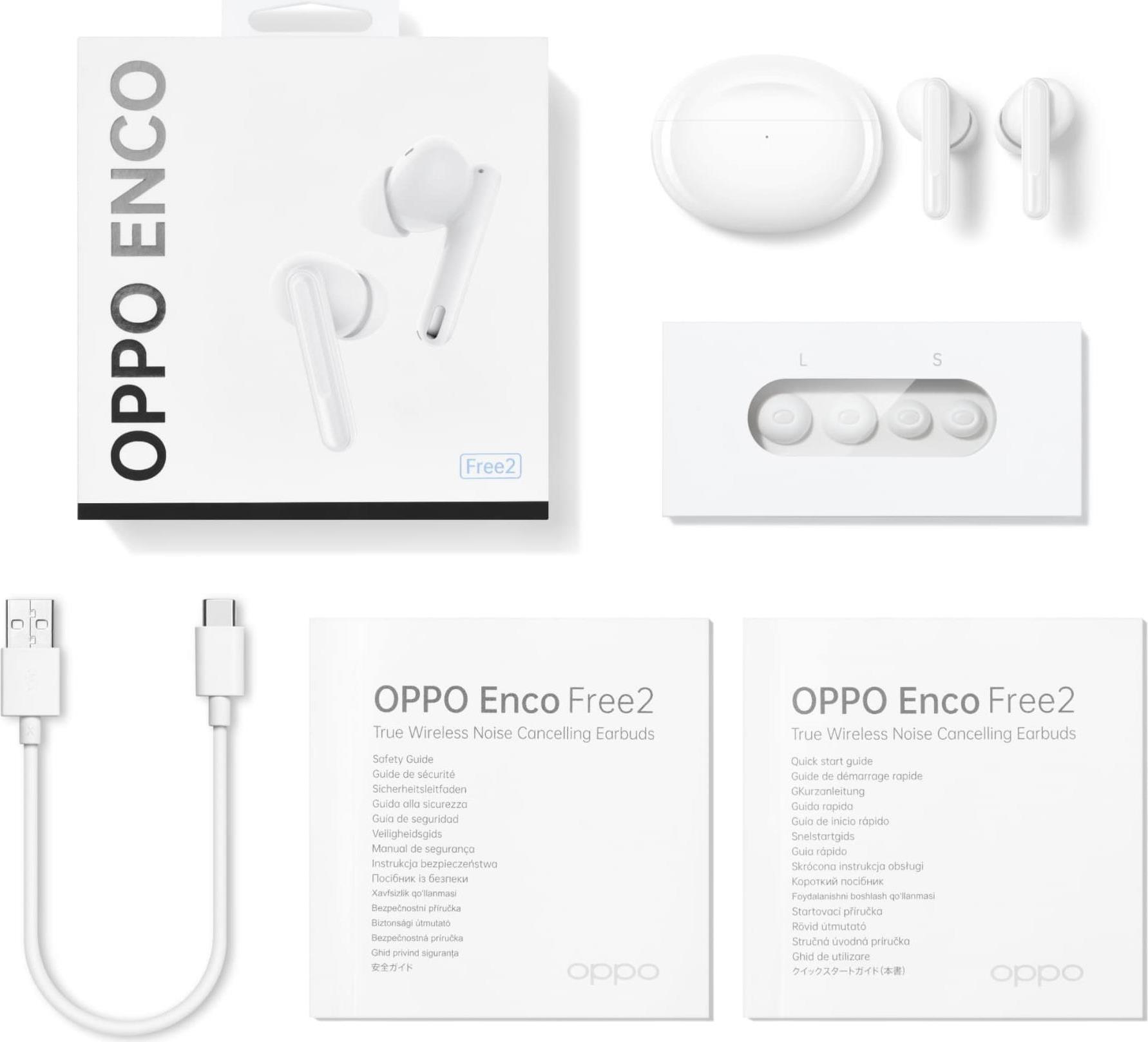 Купить OPPO Enco Free2 Kopfhörer im Ohr Bluetooth Weiß (6671426) в магазине wardena.ru