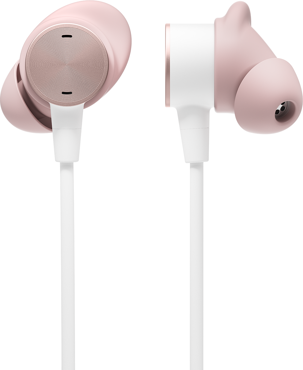 Купить Logitech Zone Wired Earbuds - Headset - im Ohr - kabelgebunden - 3,5 mm Stecker - Geräuschisolierung - rosé  - optimiert für UC (981-001135) в магазине wardena.ru