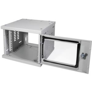 Купить LogiLink 25,40cm (10") Wandverteiler SoHo, montiert, 4 HE, lichtgrau (RAL7035), 1,2 mm Stahl, Glastür mit Zylinderschloss, - 1 Stück (W06Z33G) в магазине wardena.ru