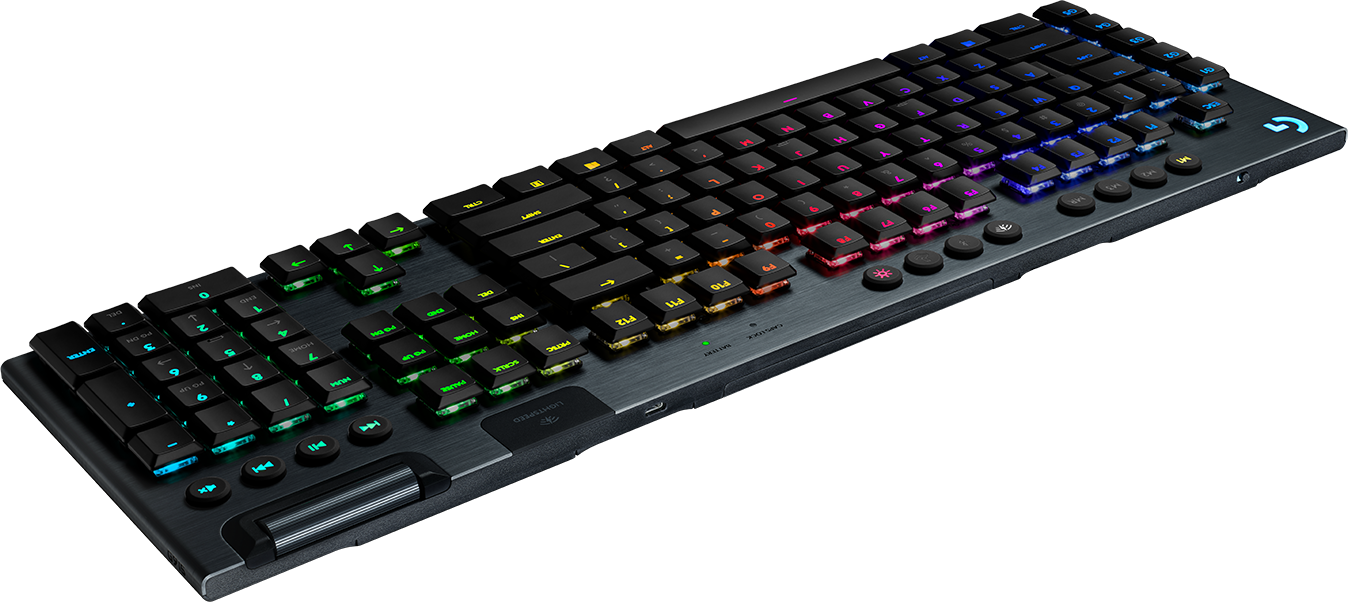 Купить LOGITECH G915 LIGHTSPEED WRLS RGB MEC KB GL TACTILE - CARBON - ITA - CENT (920-010591) в магазине wardena.ru