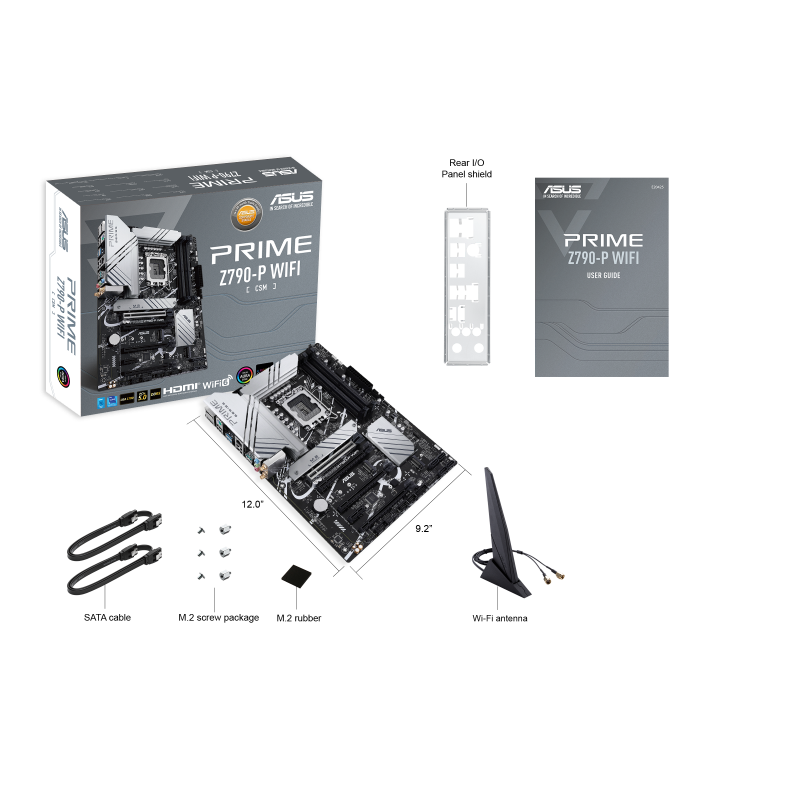 Купить ASUS PRIME Z790-P WIFI-CSM - Intel - LGA 1700 - Intel® Celeron® - Intel® Pentium® Gold - Intel® Core™ i3 - Intel® Core™ i5 - Intel® Core™... - LGA 1700 - DDR5-SDRAM - 128 GB (90MB1CJ0-M0EAYC) в магазине wardena.ru