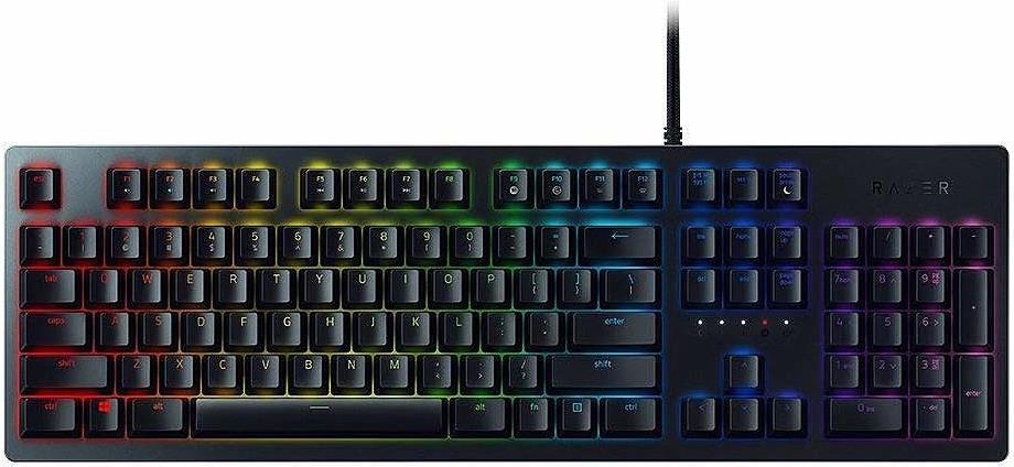 Купить Mechanische Gaming-Tastatur Razer Huntsman, Clicky Optical Switch, Chroma, nordisches Layout (RZ03-02520600-R3N1) в магазине wardena.ru