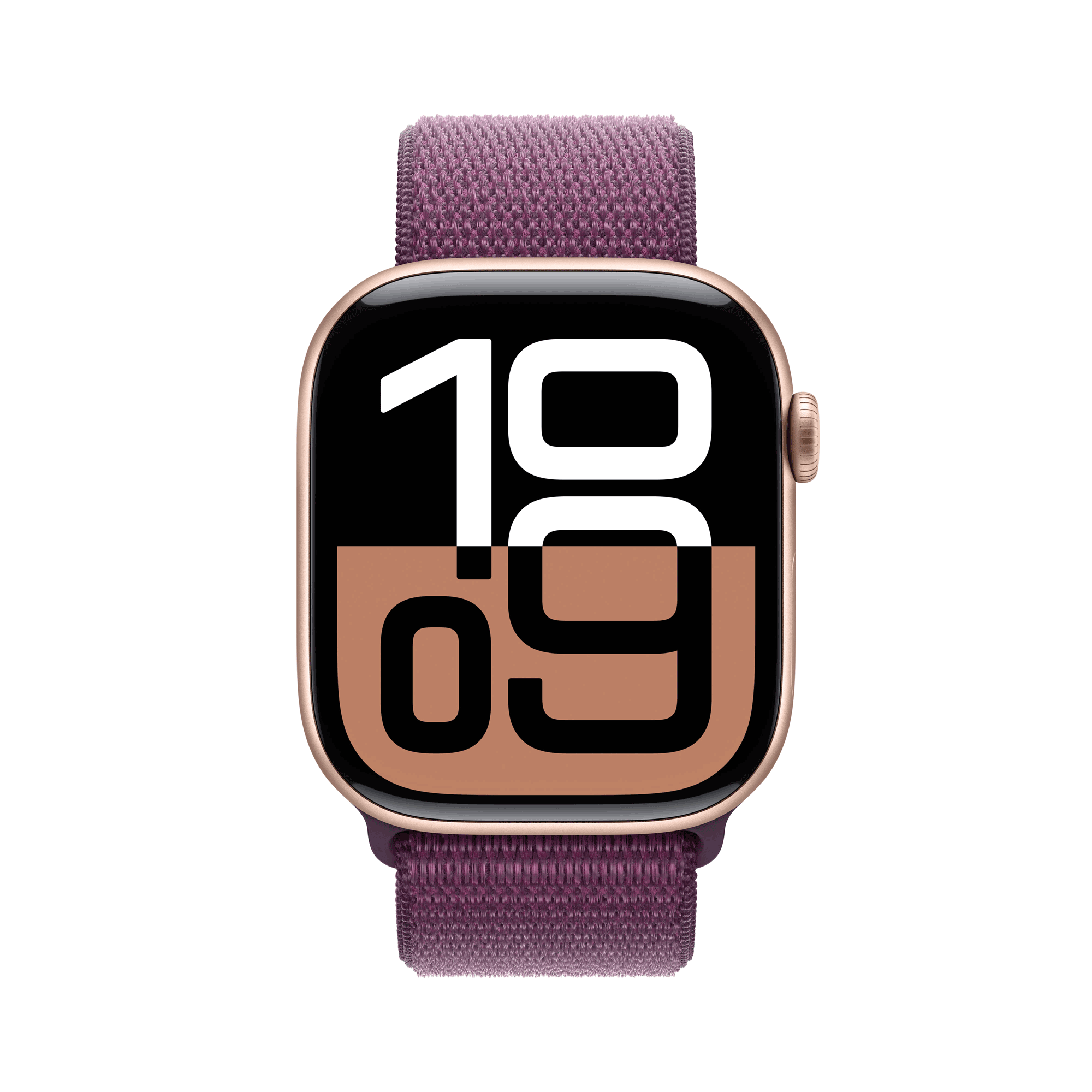 Купить Apple Watch Series 10 GPS 46mm Rose Gold Aluminium Case mit Plum Sport Band (MWWV3QF/A) в магазине wardena.ru