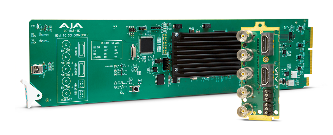 Купить AJA OG-HA5-4K - HDMI-zu-SDI-Wandler - Grün - 4096 x 2160 Pixel - 480i,480p,576i,576p,720p,1080i,1080p,2160p - 0 - 40 °C - -40 - 60 °C (OG-HA5-4K) в магазине wardena.ru