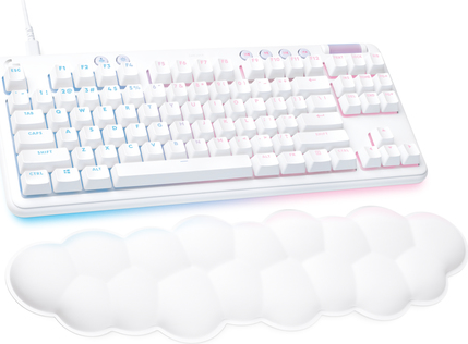 Купить Logitech G G713 - Tastatur - tenkeyless - Hintergrundbeleuchtung - USB - QWERTY - Nordisch (Dänisch/Finnisch/Norwegisch/Schwedisch) - Tastenschalter: Linear - weiß (920-010675) в магазине wardena.ru