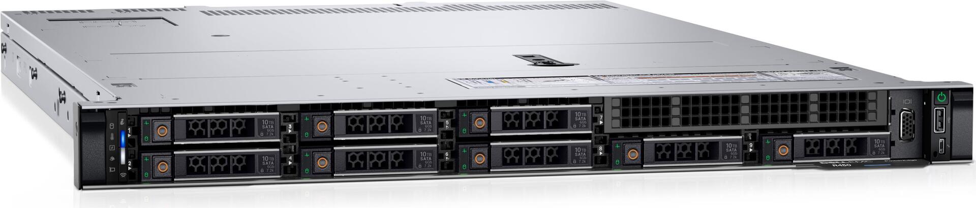 Купить DELL PowerEdge R450 Server 480 GB Rack (1U) Intel® Xeon Silver 4309Y 2,8 GHz 16 GB DDR4-SDRAM 800 W (PER4508A) в магазине wardena.ru