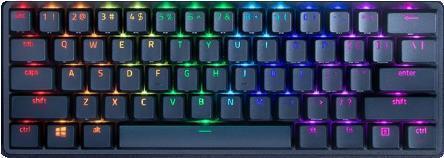 Купить Razer Huntsman Mini Tastatur USB QWERTY US International Schwarz (RZ03-03390200-R3M1) в магазине wardena.ru